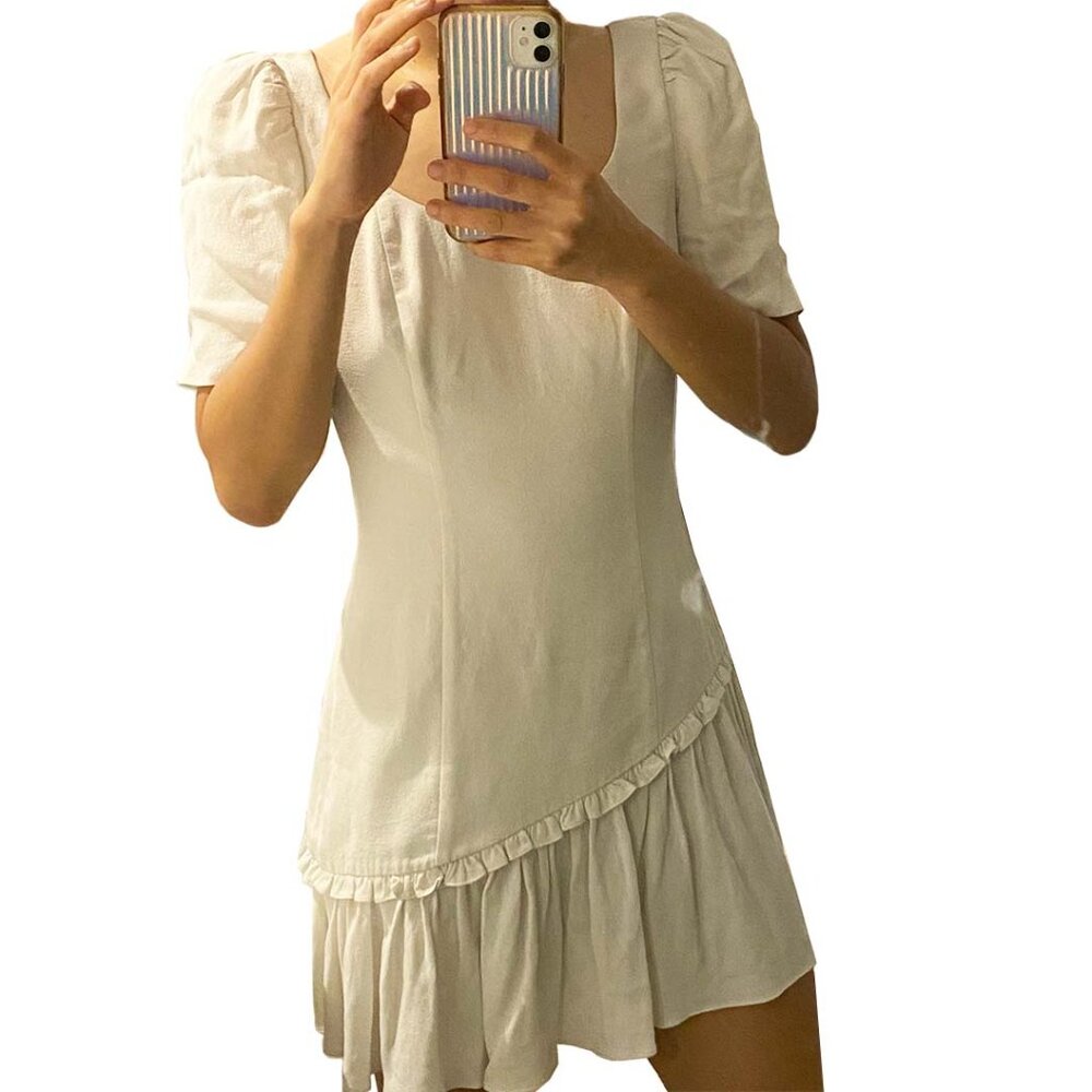 LoveShackFancy Off-White Solus Dress Size Small/4